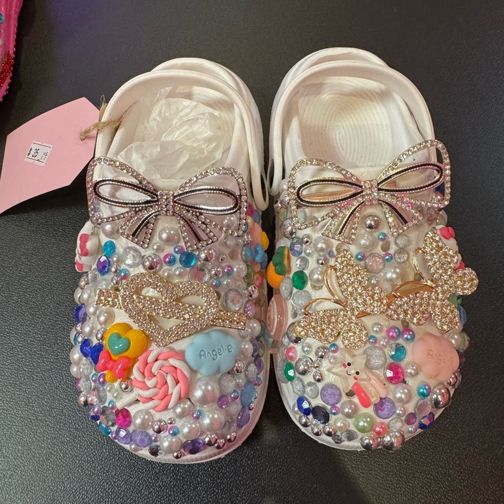 Colorful Embellished Kids Shoes